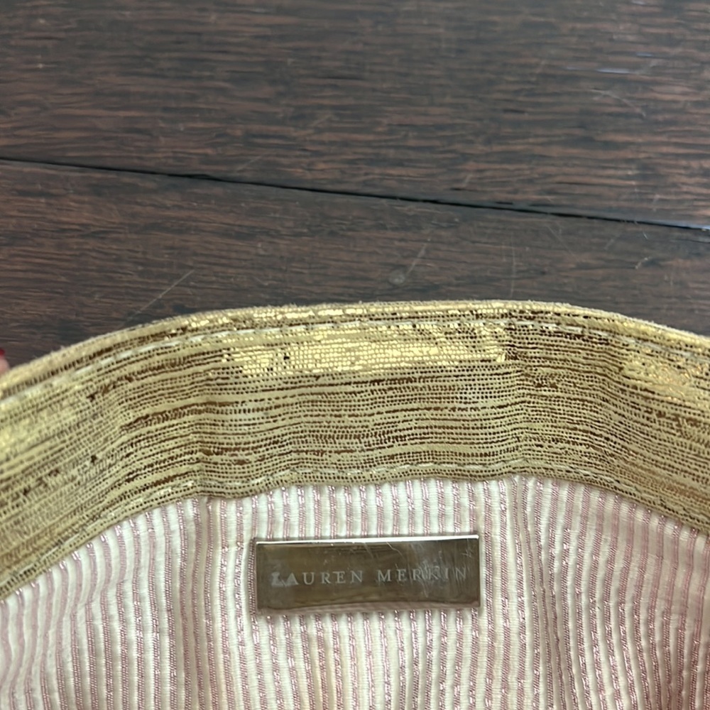 Lauren merkin gold metallic clutch - Picture 3 of 3